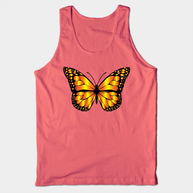 Beautiful Monarch Butterfly Tank Top by BlueDolphinStudios